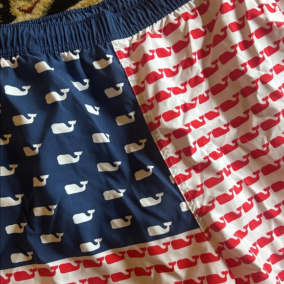 Vineyard Vines Patriotic Whale Swim Trunks - Picture 2 of 5